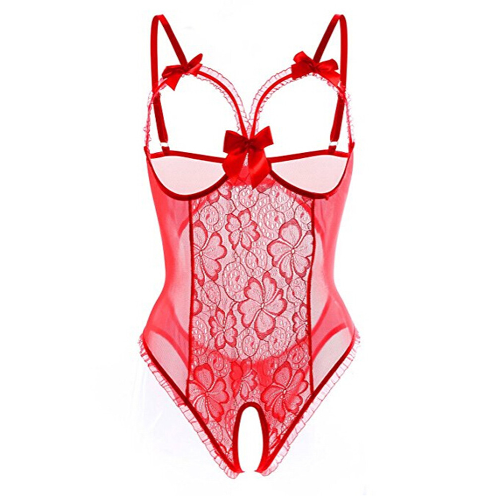 Lace Bralette Set - Transparent Sexy Lingerie Set Babydoll Dress