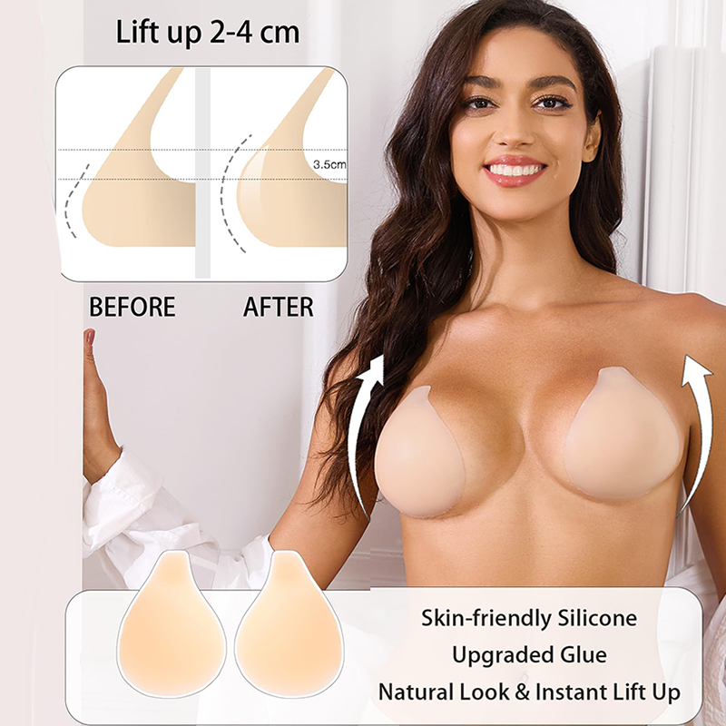 1/2 Pairs Women Sticky Bra Pus – Backless Bra Sticky Bewertung und Preis
