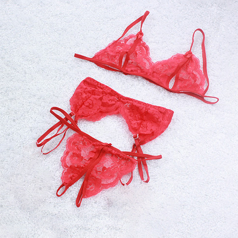 1 Set Women's Lace Lingerie, S – Sheer Mesh Bra Bewertung und Preis