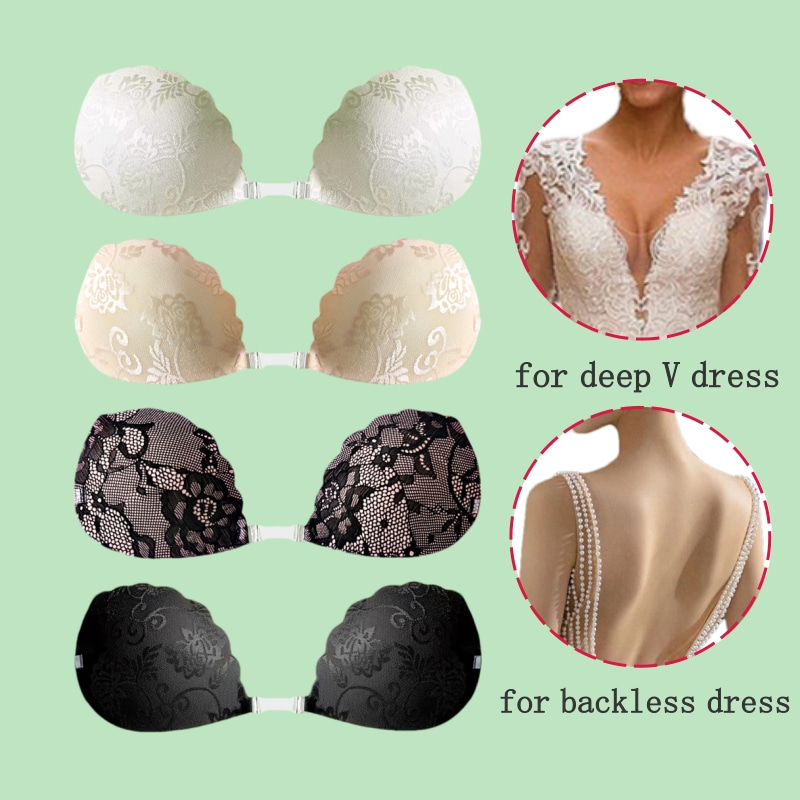 Lace Invisible Bra Backless St – Backless Bra Sticky Bewertung und Preis