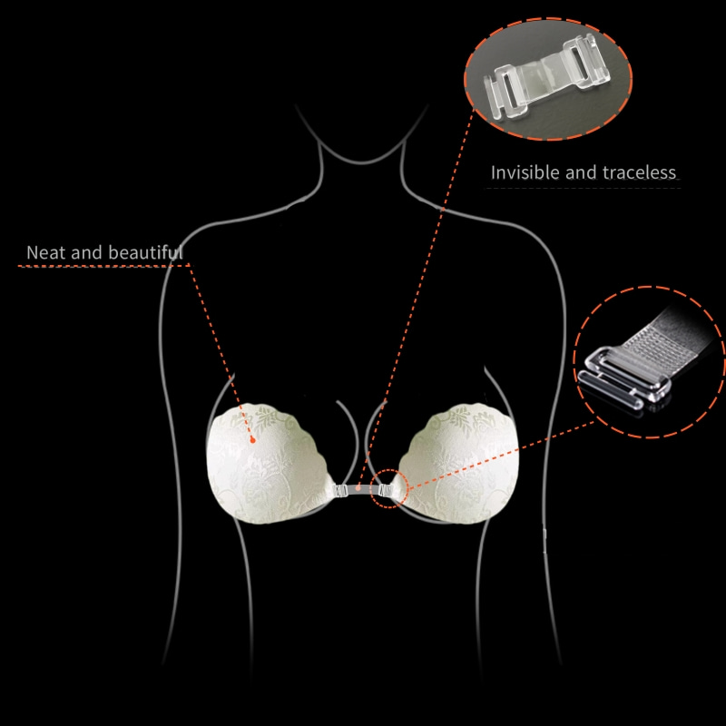 Lace Invisible Bra Backless St – Backless Bra Sticky Bewertung und Preis