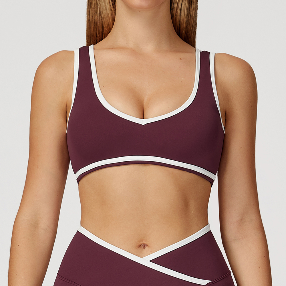V-Neck Sports Bra Women Top Pu – Minimizer Bra Women Bewertung und Preis