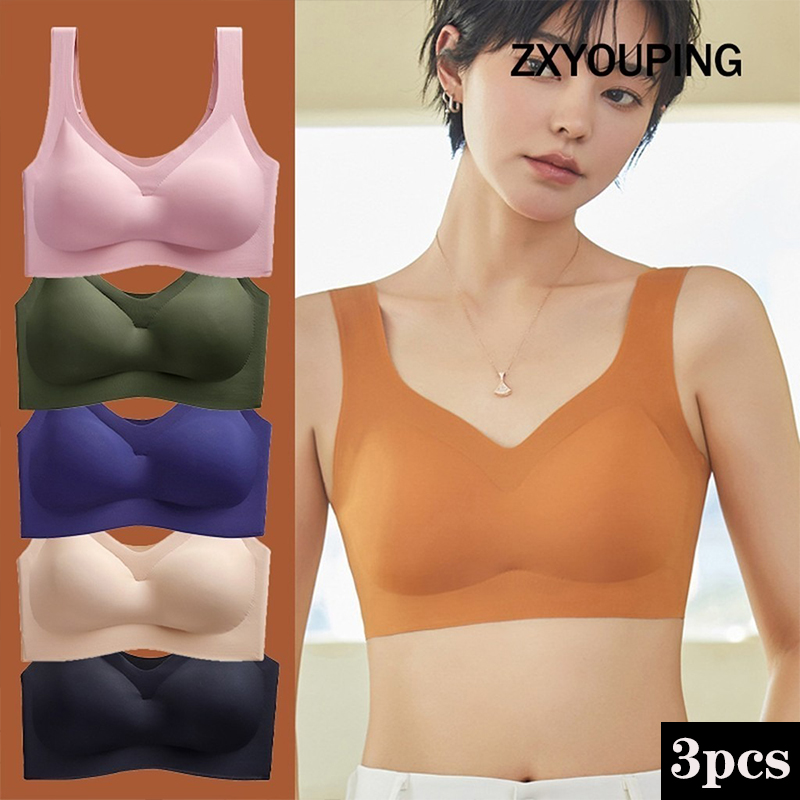 3PCS Sexy Sports Bra Seamless  – Underwire Bra Padded Bewertung und Preis