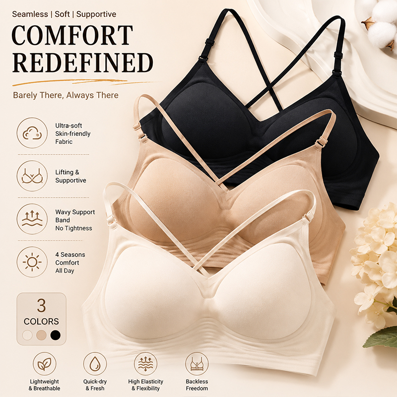 FINETOO Seamless Wave Support  – Sleep Bra Bralette Bewertung und Preis