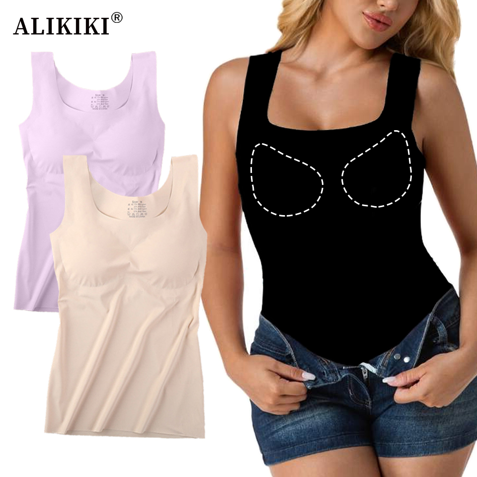 Ice Silk Wireless Push Up Tank – T Shirt Bra Seamless Bewertung und Preis