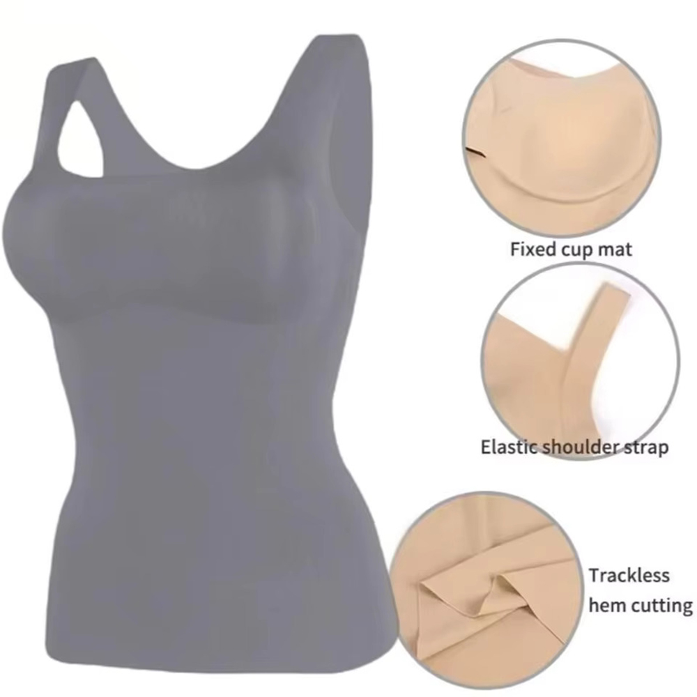 Ice Silk Wireless Push Up Tank – T Shirt Bra Seamless Bewertung und Preis