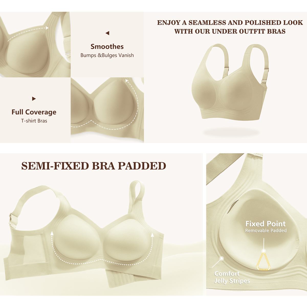 Women Wirefree Bras for Women  – Underwire Bra Padded Bewertung und Preis