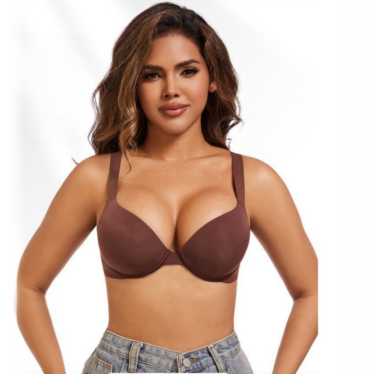 2025 Women's Plus Size Push Up – Demi Bra Balconette Bewertung und Preis