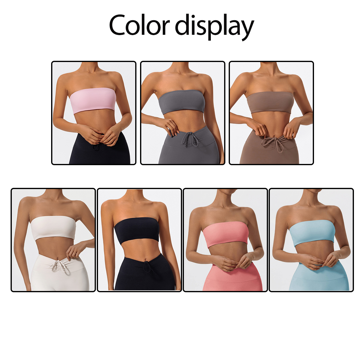 Strapless Sports Bra Gym Crop  – Sports Bra Racerback Bewertung und Preis