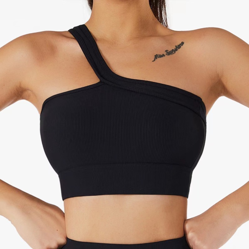 Women Single Shoulder Sexy Yog – T Shirt Bra Seamless Bewertung und Preis
