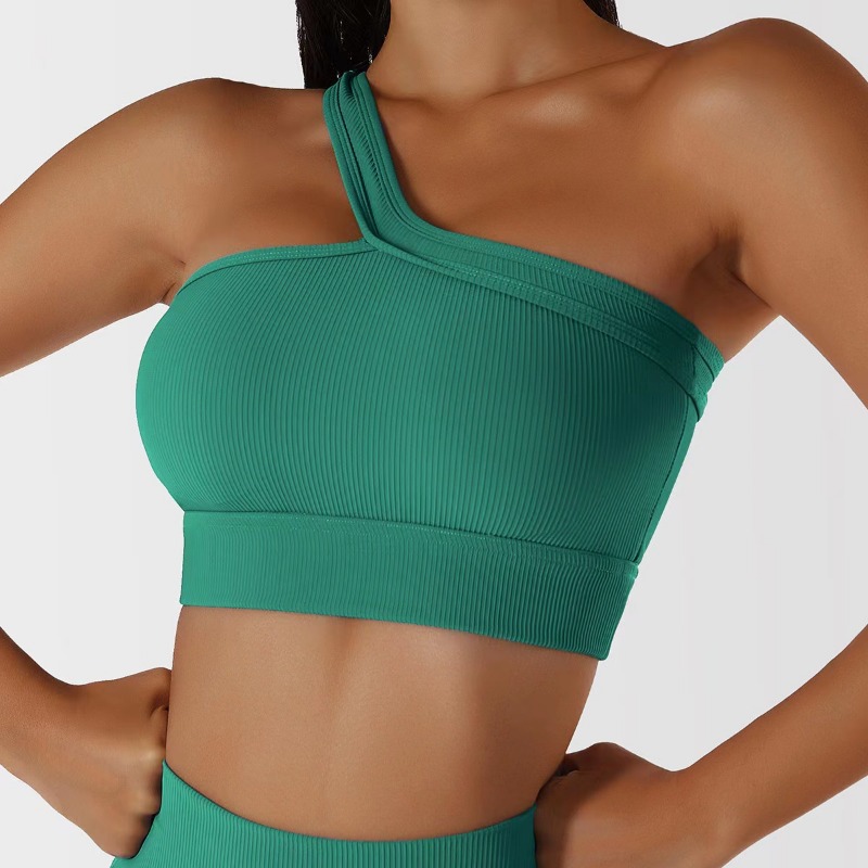Women Single Shoulder Sexy Yog – T Shirt Bra Seamless Bewertung und Preis