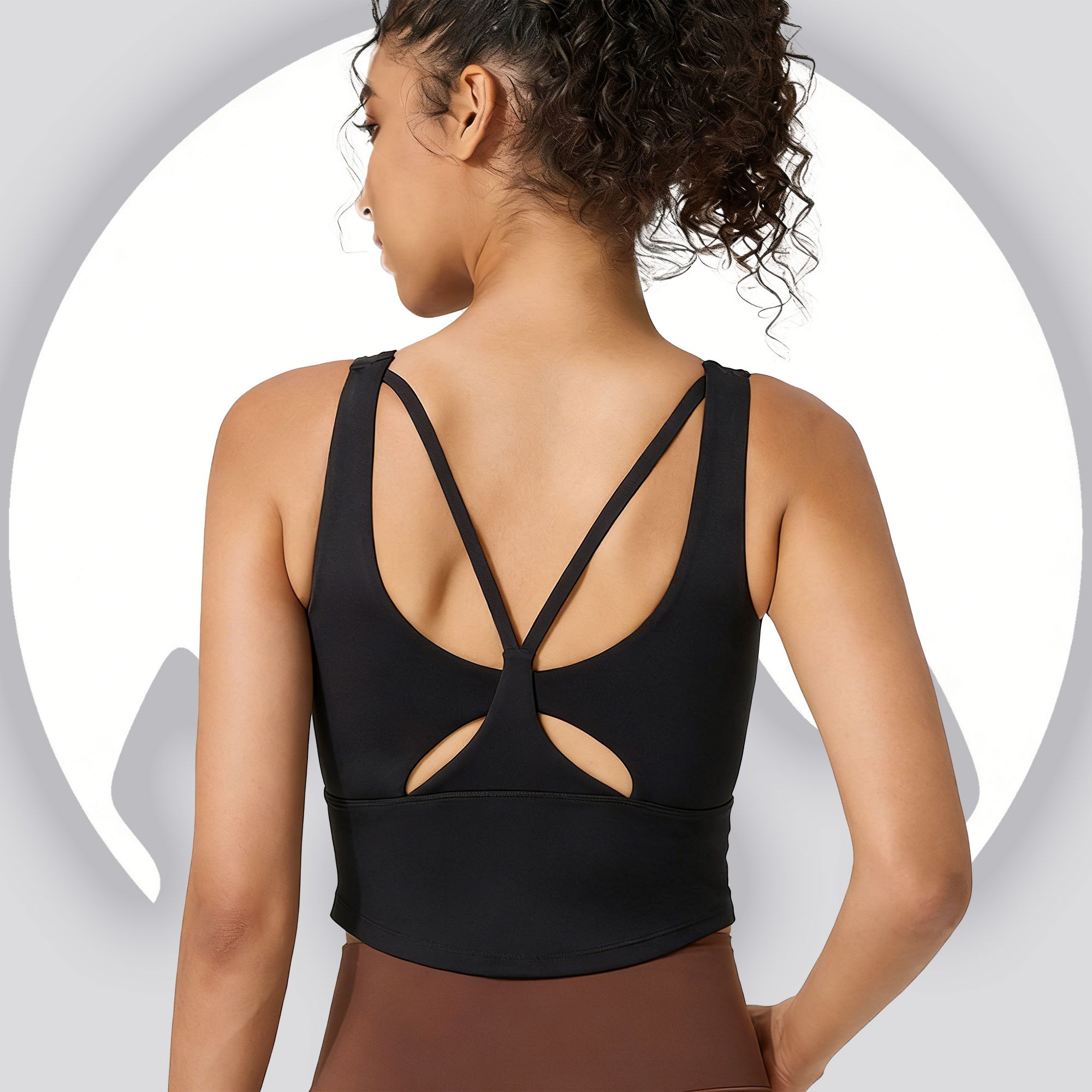 Women's Fixed Cup Yoga Sports  – Sports Bra Racerback Bewertung und Preis