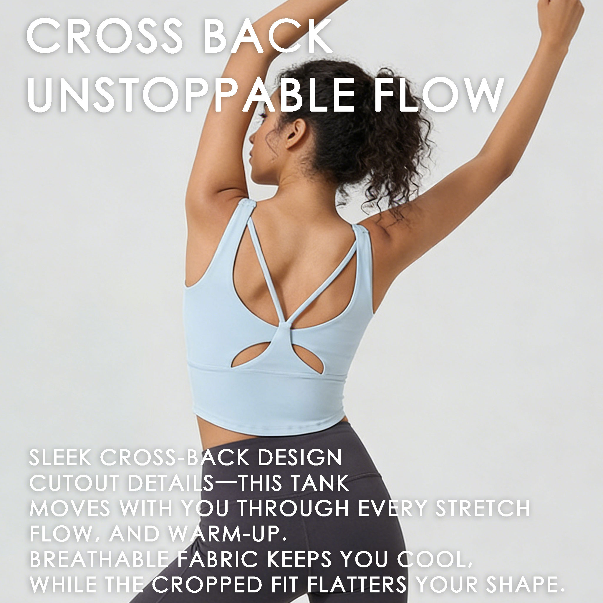 Women's Fixed Cup Yoga Sports  – Sports Bra Racerback Bewertung und Preis
