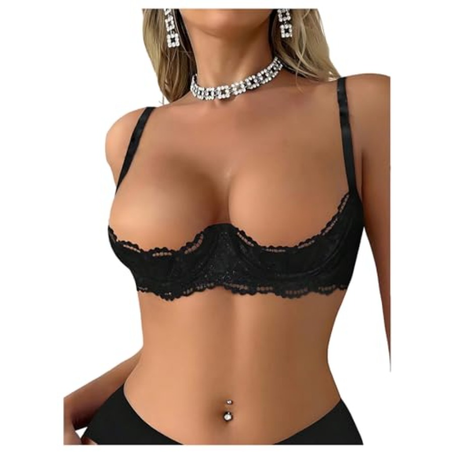 OYOANGLE Women's 1/4 Cup Lace  – Demi Bra Balconette Bewertung und Preis