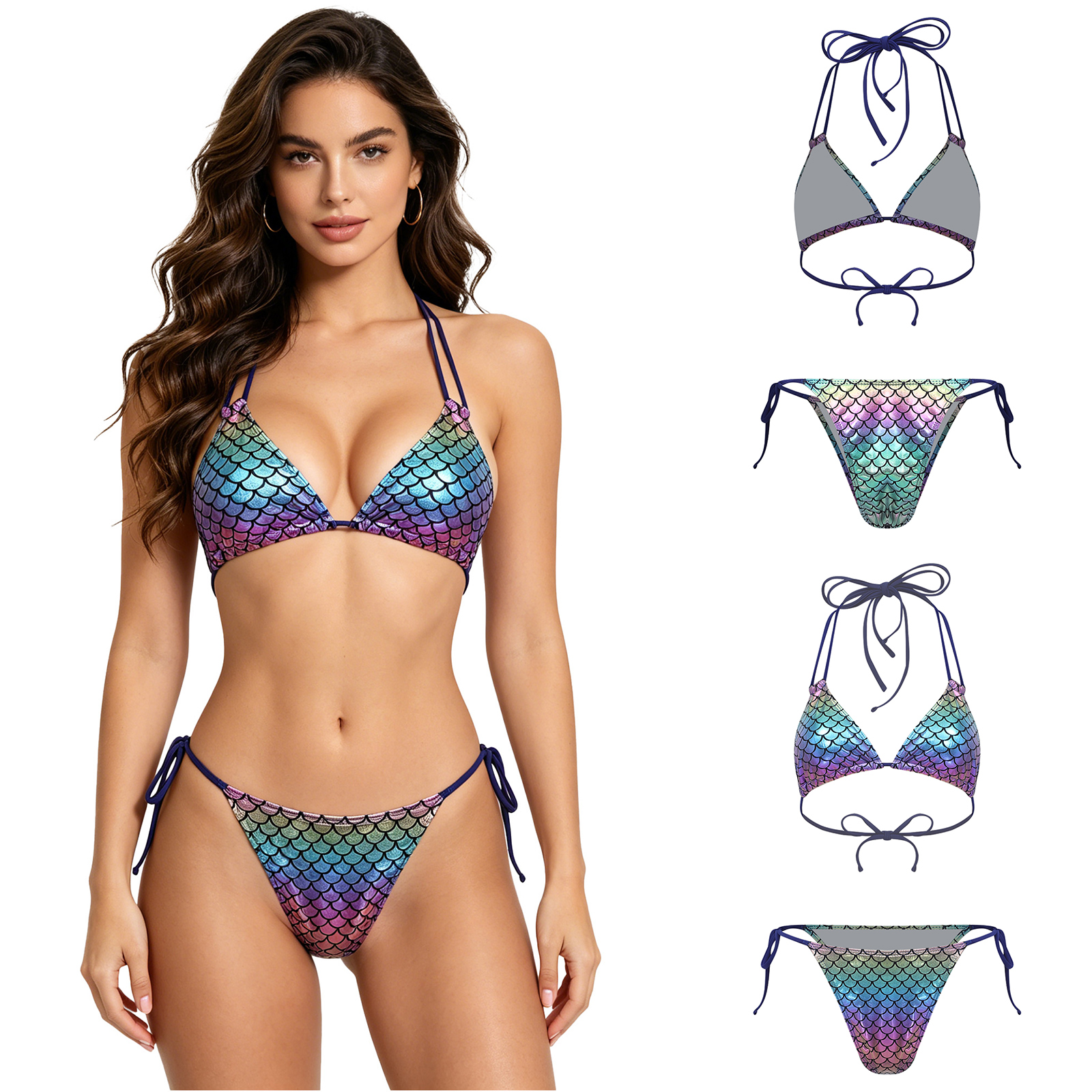 Women's Mermaid Bikini Swimsui – Underwire Bra Padded Bewertung und Preis