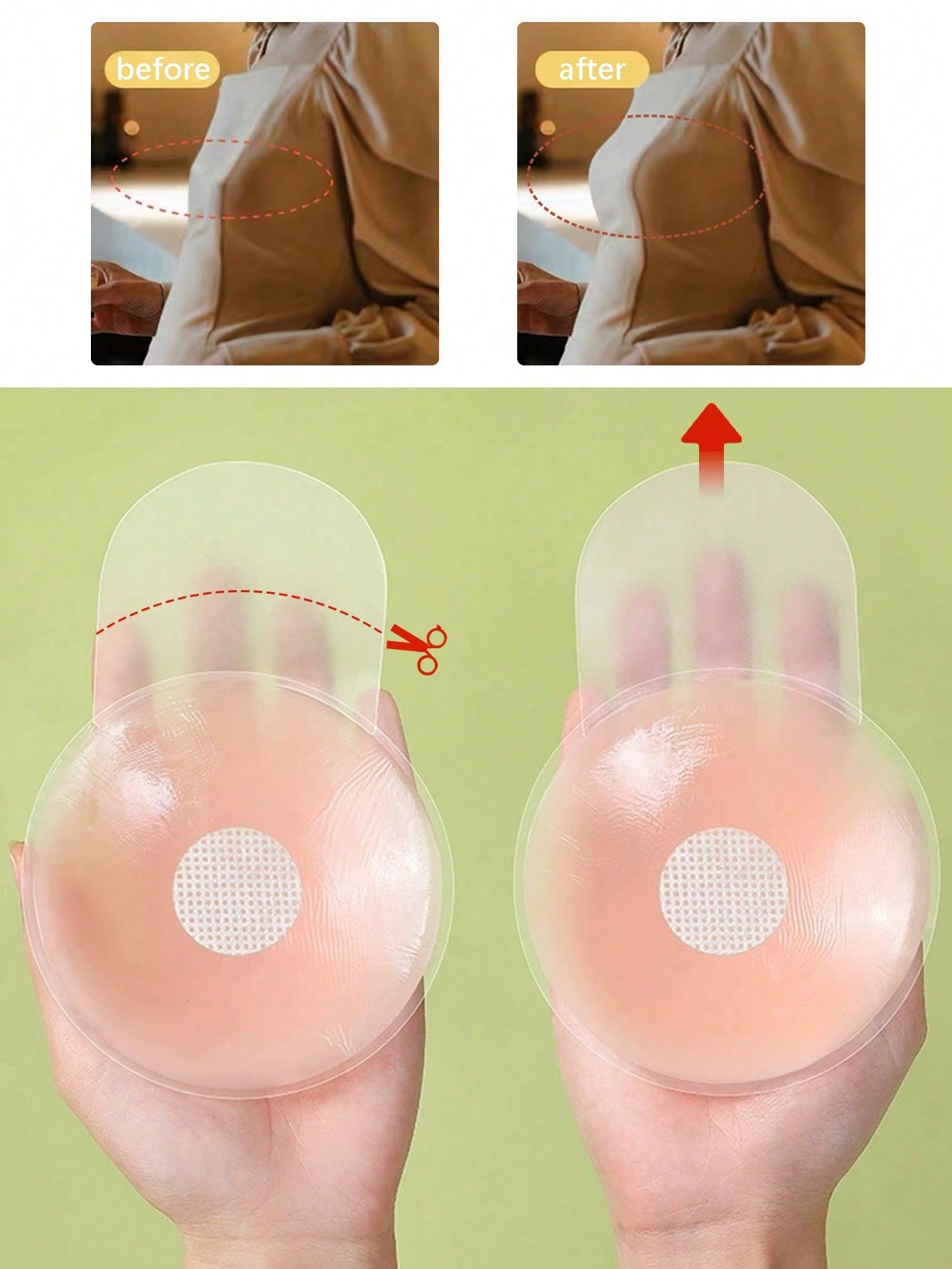 6.5cm Invisible Silicone Breas – Push Up Bra Silicone Bewertung und Preis
