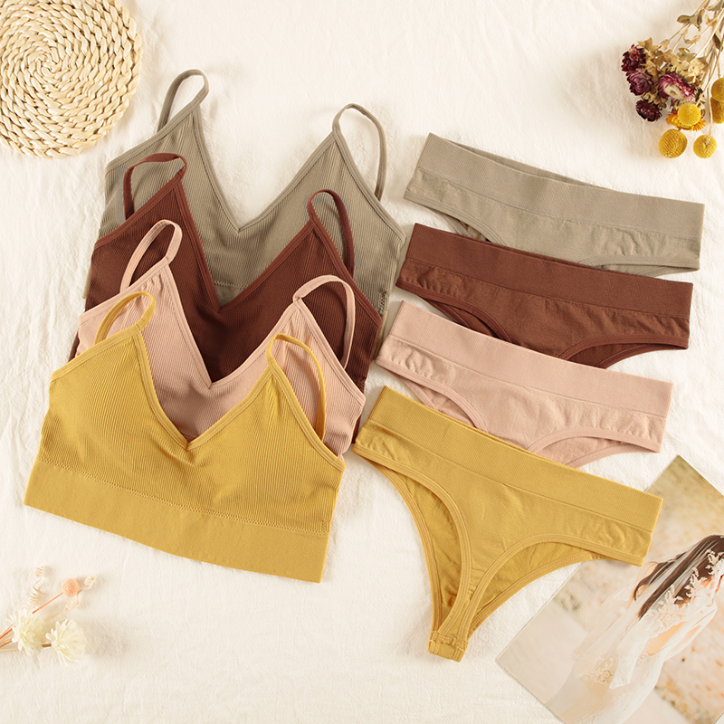 CHRLEISURE Women Underwear Set – T Shirt Bra Seamless Bewertung und Preis