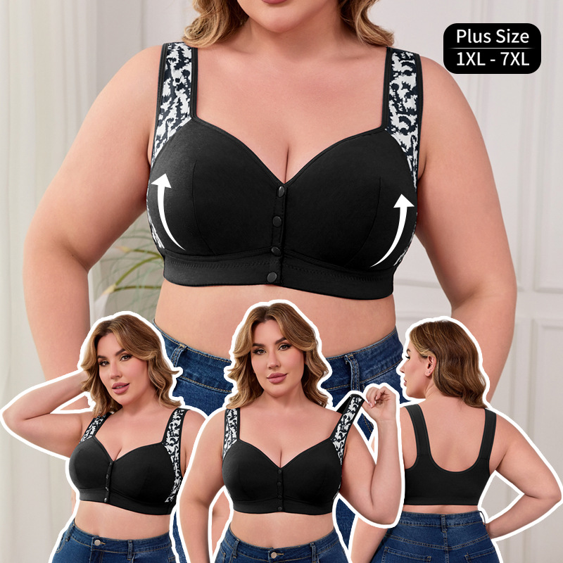 XL-7XL Plus Size Front Buckle  – Wirefree Bra Comfort Bewertung und Preis